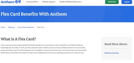 Anthem Benefits Prepaid Card: Card Balance and Usage