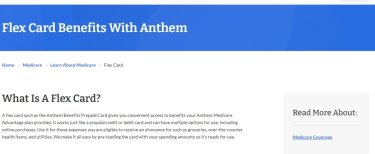 Anthem Benefits Prepaid Card: Card Balance and Usage